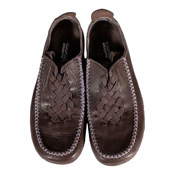 Patagonia Rimu SkyWalk Slip On Comfort Shoe Dark Plum Leather Womens 7.5 - Picture 4 of 11